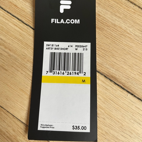 FILA Artsy Biker Shorts Nwt - Picture 4 of 4
